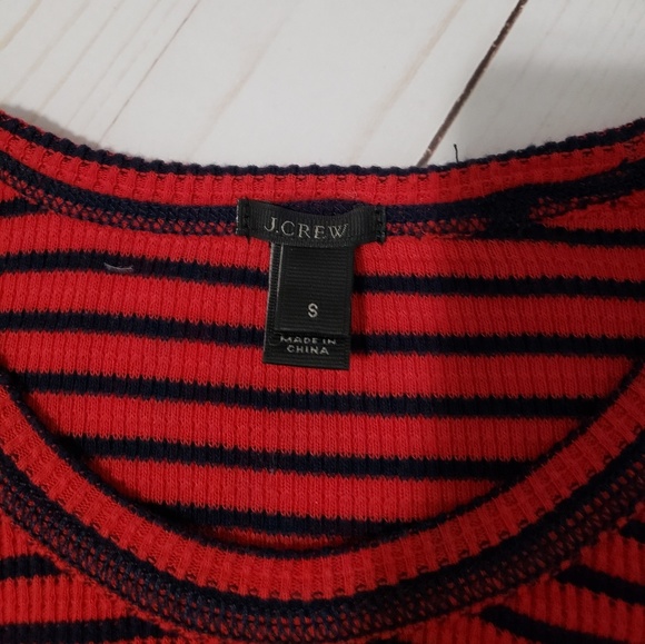 SOLD{J.Crew} Black Label Striped Knit Thermal - Picture 4 of 4